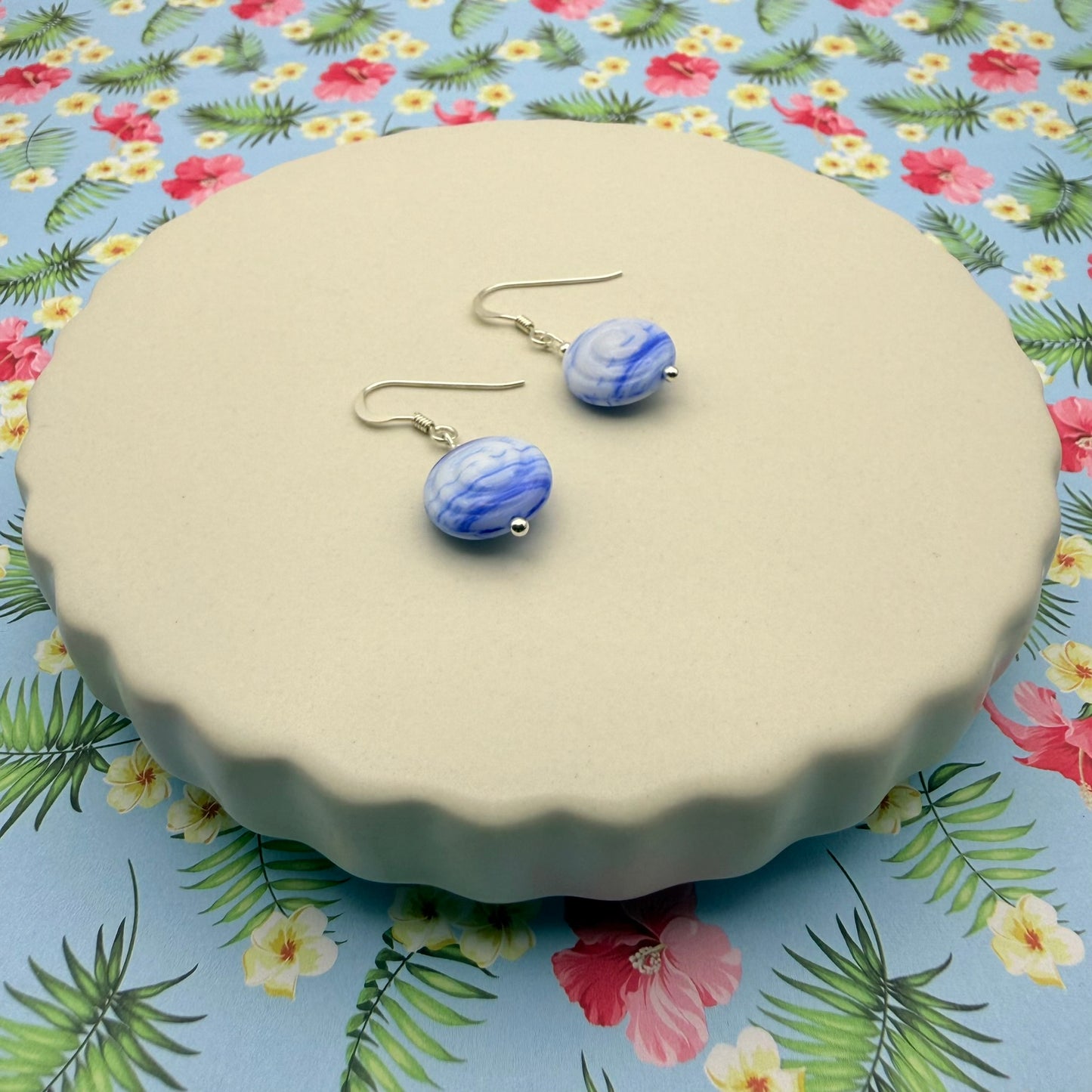 Sterling Silver Blue Sweetie Earrings