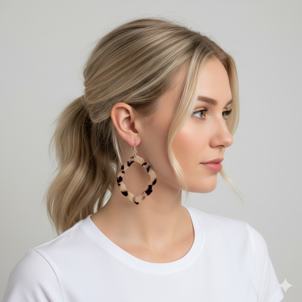 Chocolate Zebra Earrings