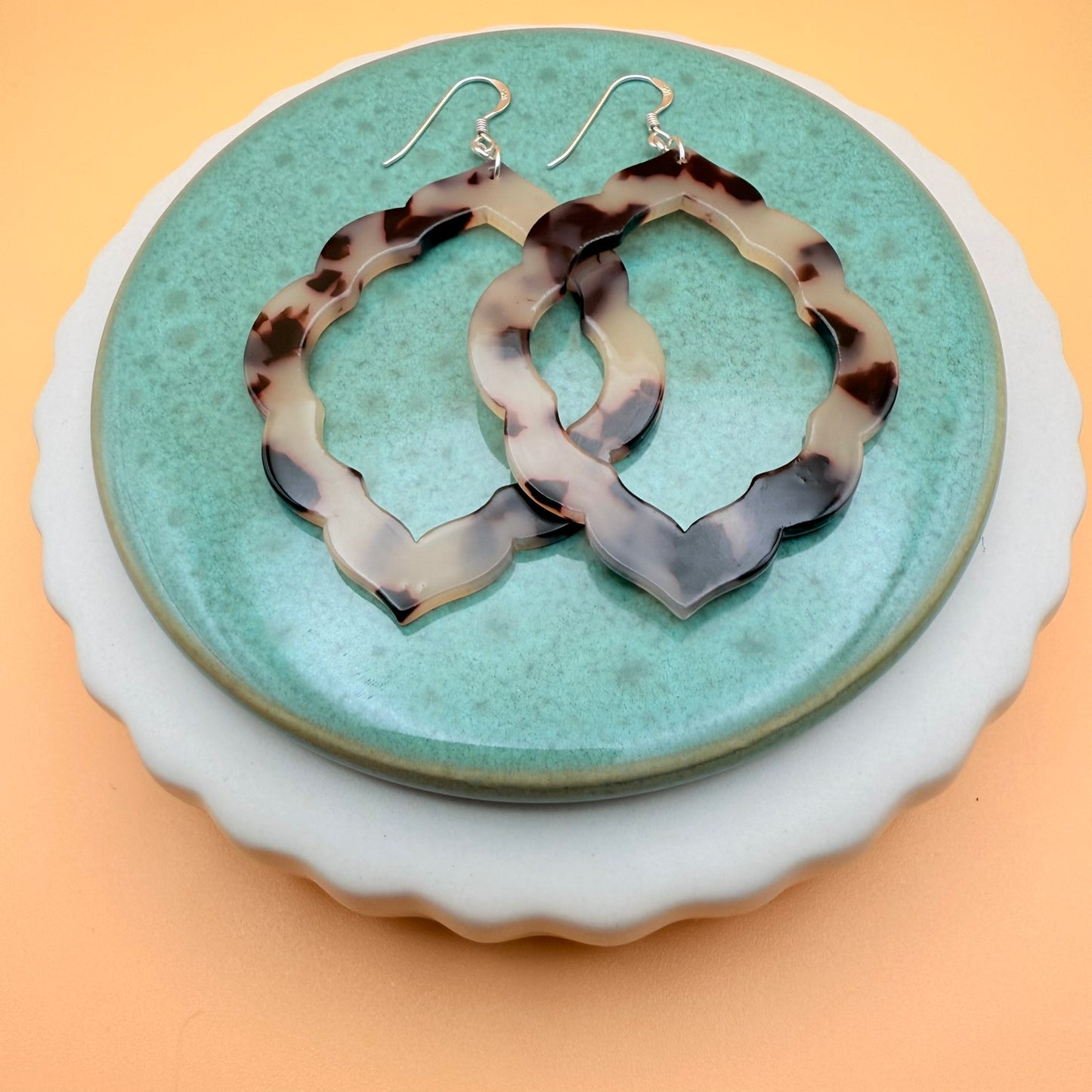 Chocolate Zebra Earrings