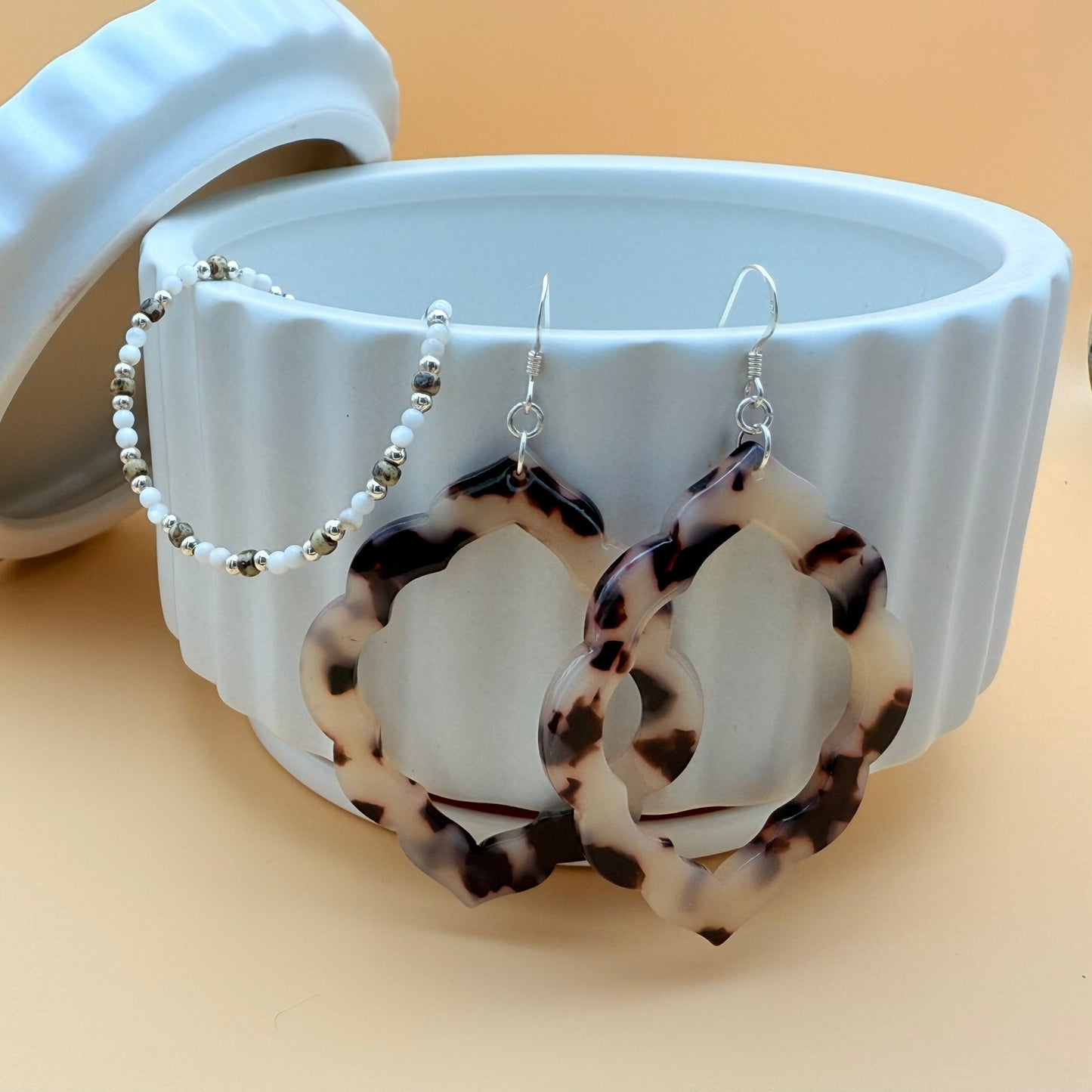 Chocolate Zebra Earrings