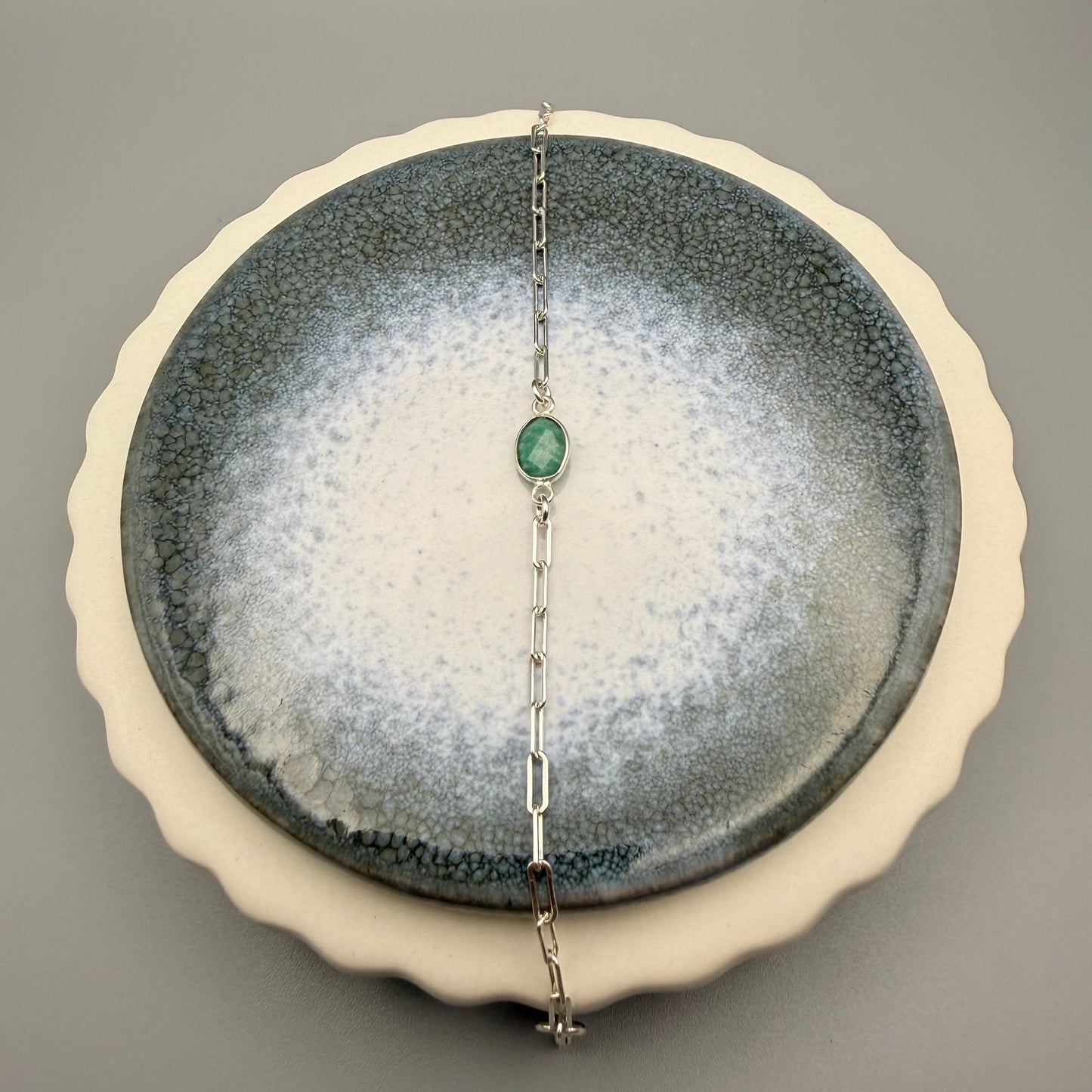 Amazonite cable chain Bracelet