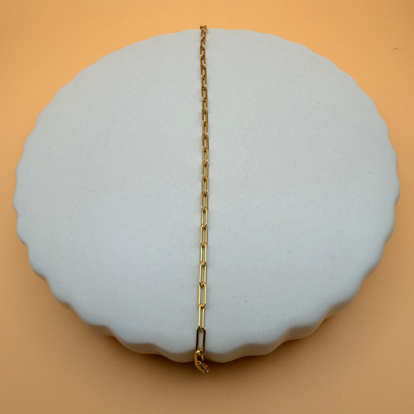 Gold Cable Chain Bracelet