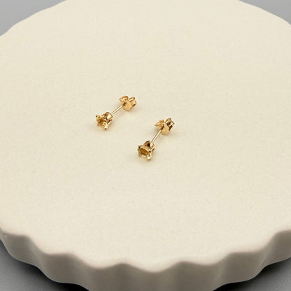 Citrine Studs