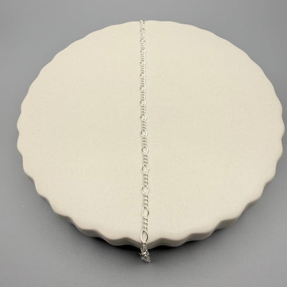 Sterling Silver Figaro Bracelet