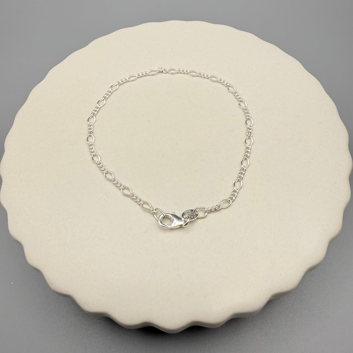 Sterling Silver Figaro Bracelet