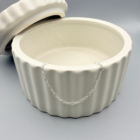 Sterling Silver Figaro Bracelet