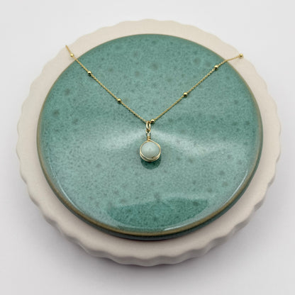 Gold Vermeil, Amazonite Pendant