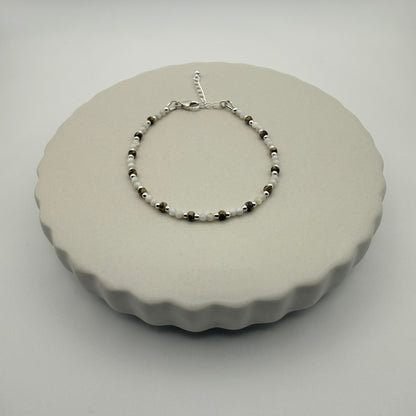 Sterling Silver, Mother of Pearl minimal Bracelet