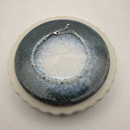 Sterling Silver, opalescent Bracelet