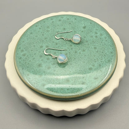 Sterling Silver, Opalite Drop Earrings