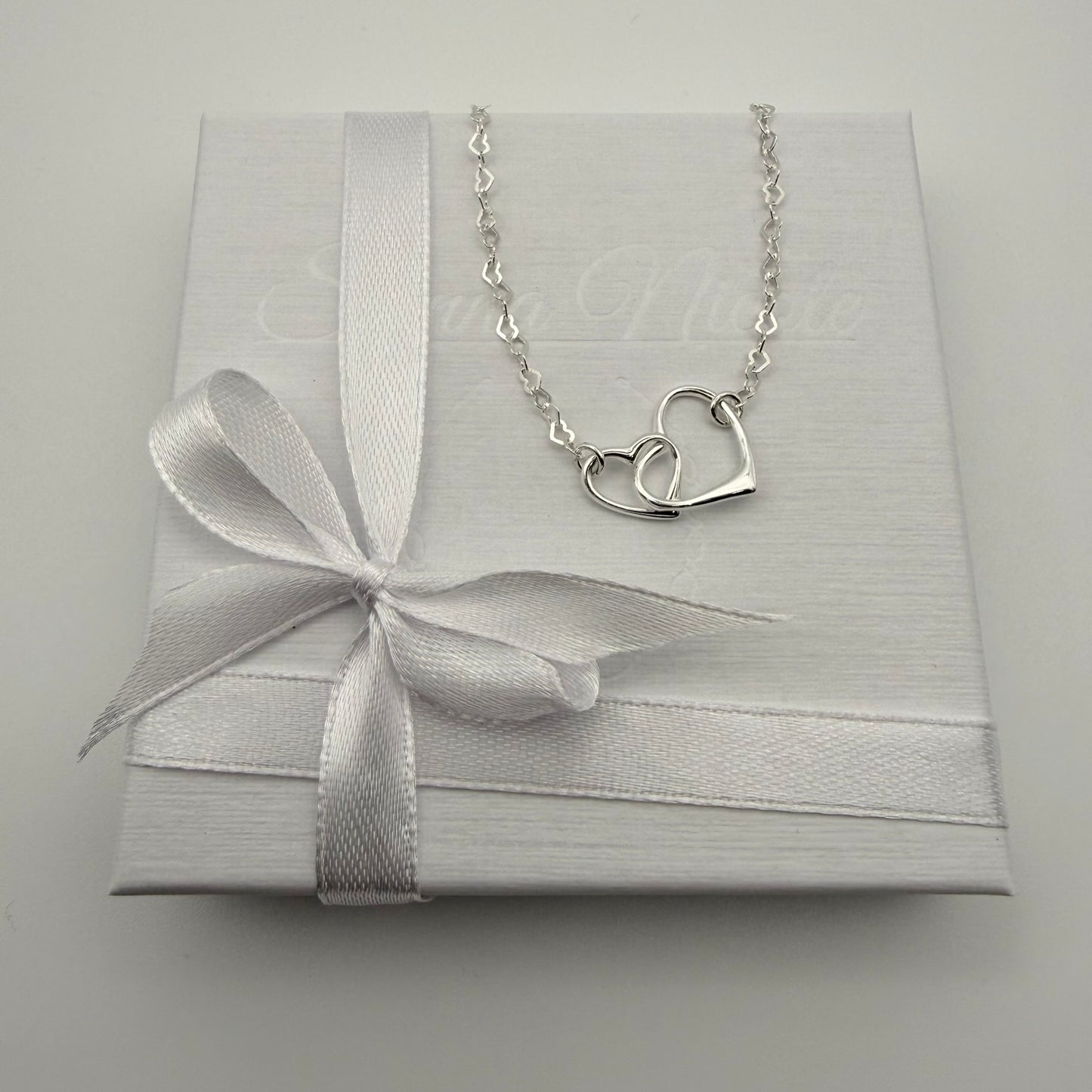 Sterling Silver, Heart Necklace