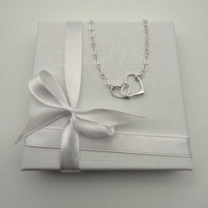 Sterling Silver, Heart Necklace