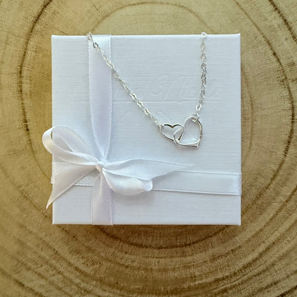 Sterling Silver, Heart Necklace