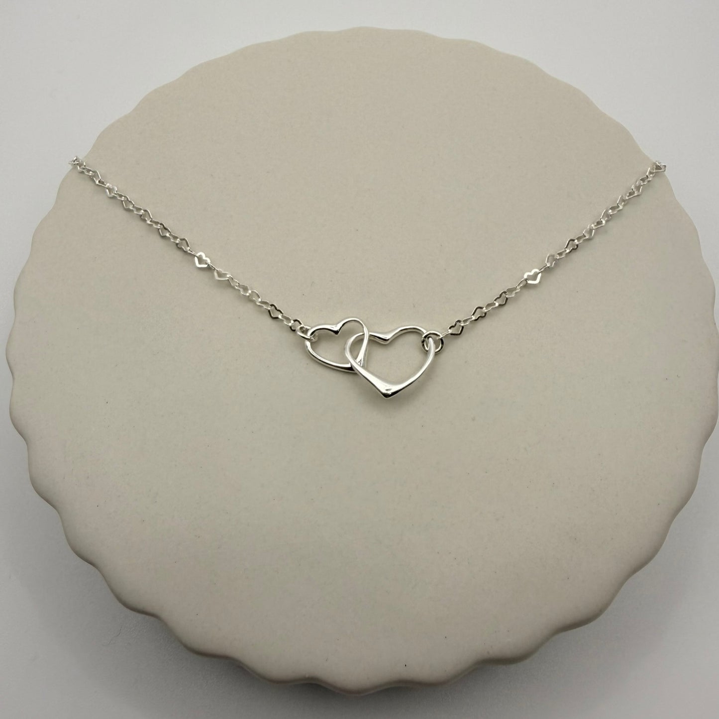 Sterling Silver, Heart Necklace