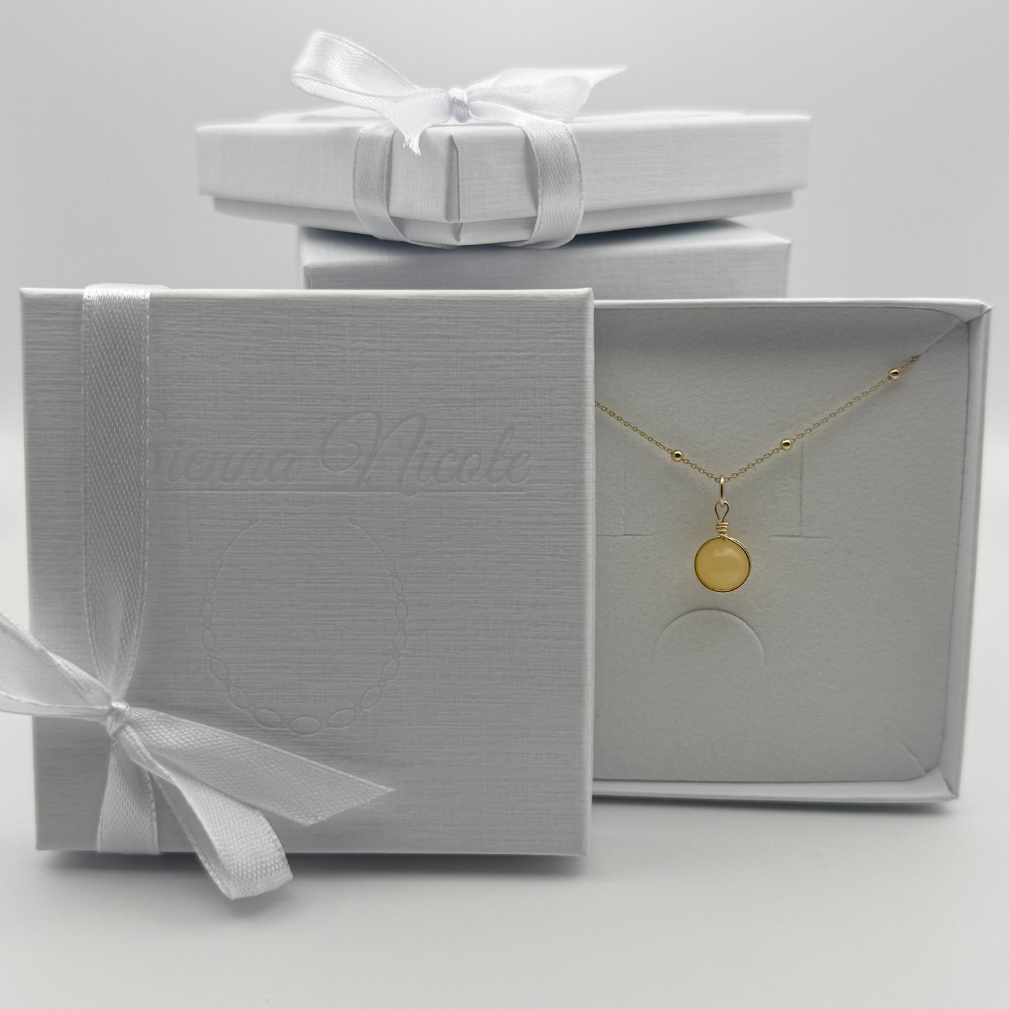 Gold Vermeil, Aragonite Pendant