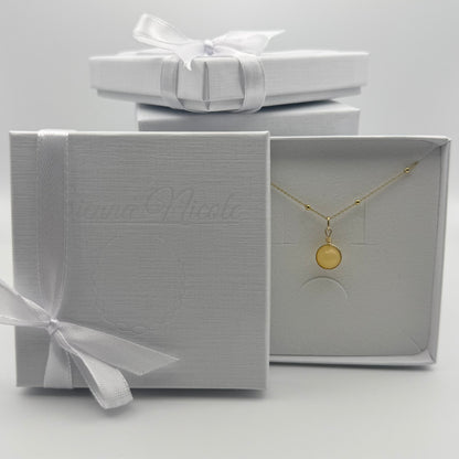 Gold Vermeil, Aragonite Pendant