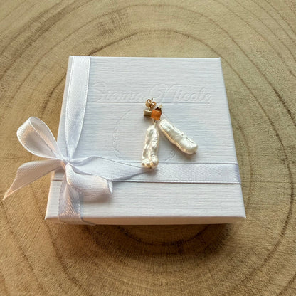 Gold Filled, Pearl Elegant Earrings